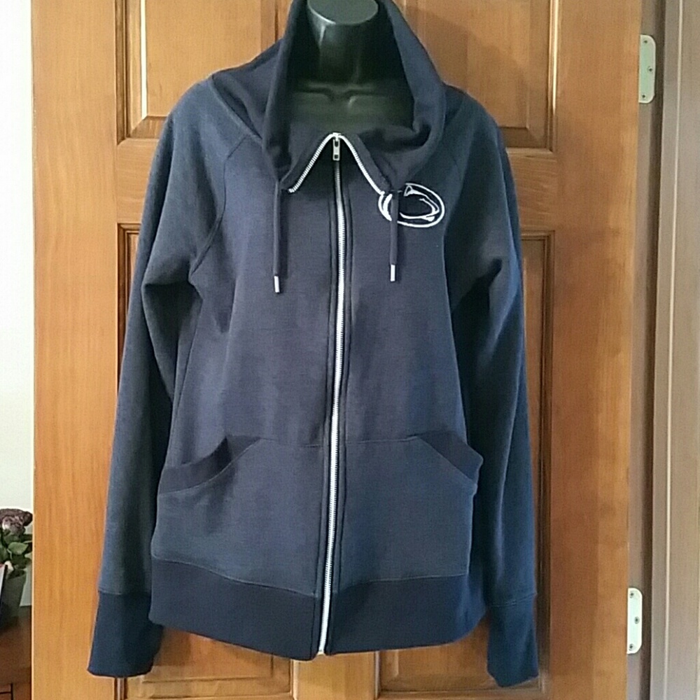 Navy blue zip-up Penn State jacket